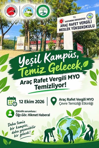 Yüksekokulumuzda “Yeşil Kampüs, Temiz Gelecek” Çevre Temizliği Etkinliği Gerçekleştirildi