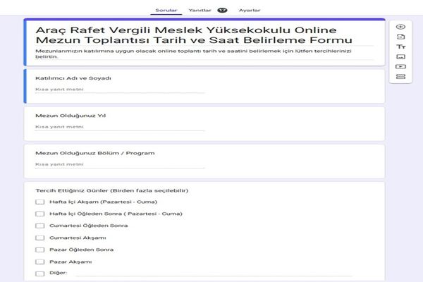 Mezunlarla İletişim Komisyonu Toplantısı Gerçekleştildi
