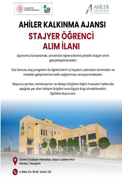 Üniversite Öğrencilerine Staj İmkanı Hk.